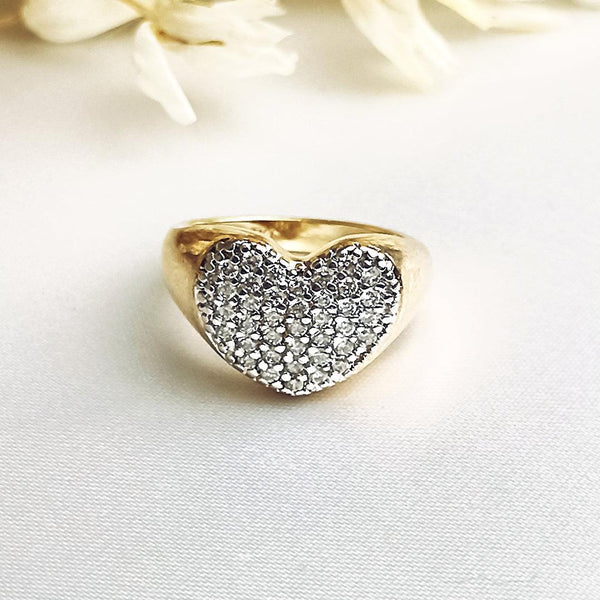 Anillo Corazón Zirconias