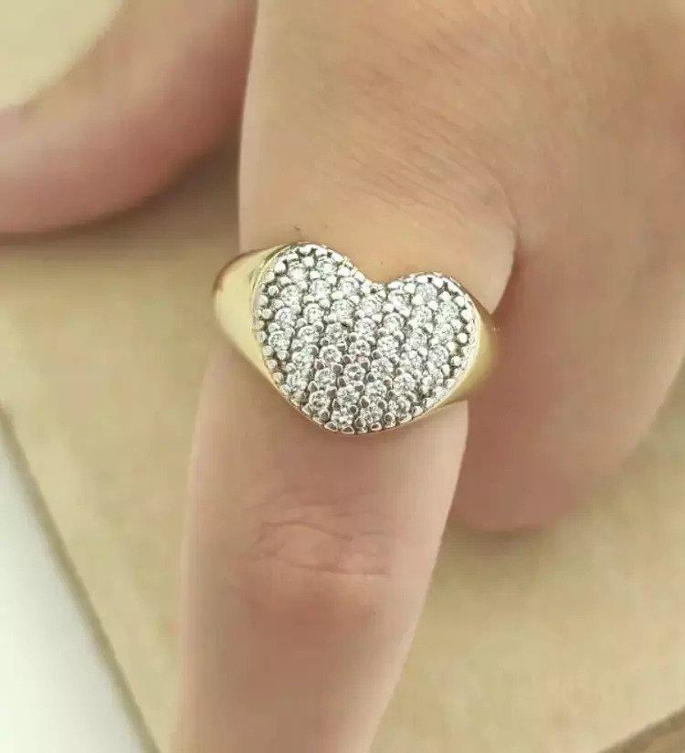 Anillo Corazón Zirconias