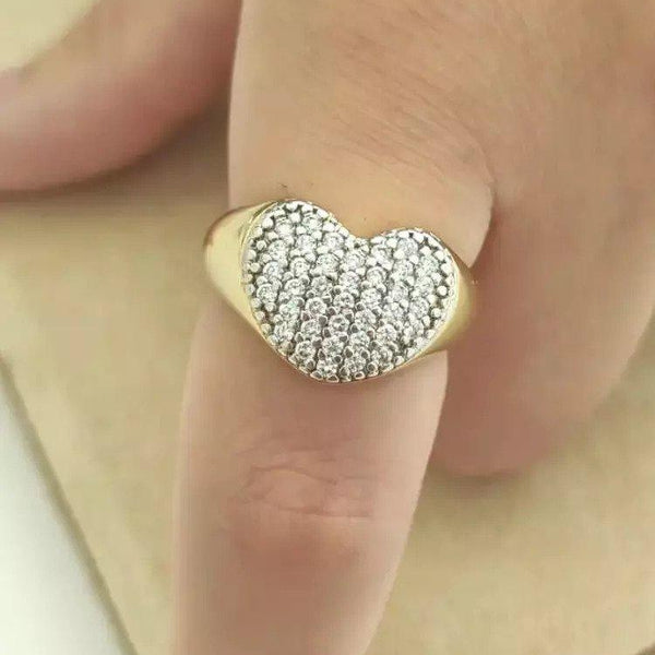 Anillo Corazón Zirconias