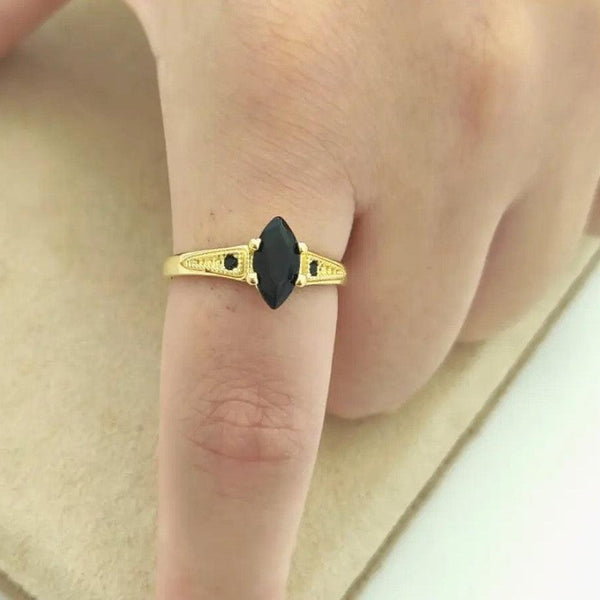 Anel Cristal Negro
